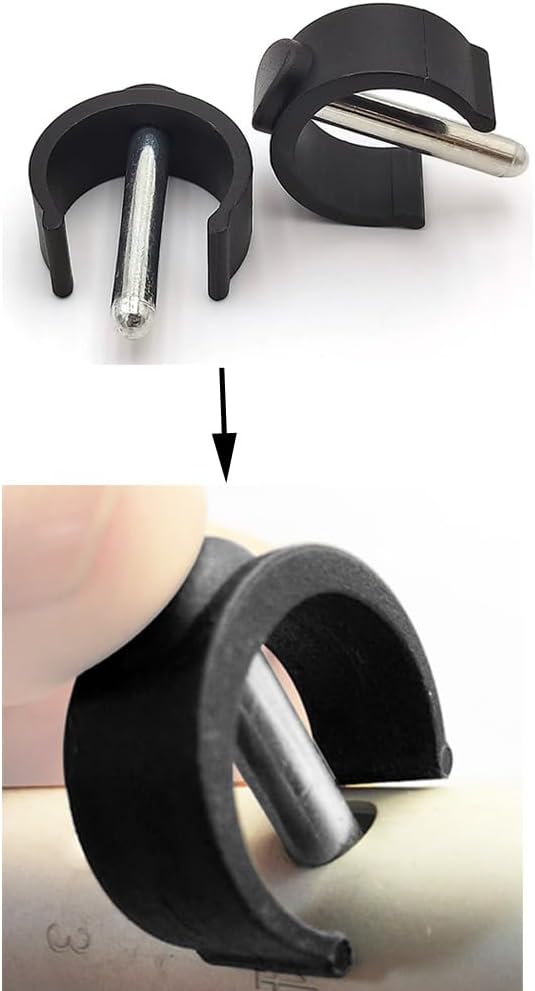 4 Pack Folding Walker C Type Clips Replacement Rolling Walker Tube Pin Lock Bracket Parts for Folding Walkers with Wheels Surgery Recovery Aid Walking Cane Chair Stand Assist Aid OD 1'' Pipe