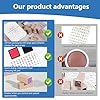 CraftyManor 61 PCS Small Letter Stamps and Ink Pad for Crafting, Clay Alphabet Wooden Rubber Stamp Kit, DIY Craft Scrapbook Supplies for Card Making (Small-63PCS) #2