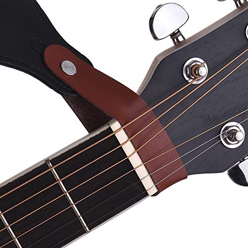 KKmoon Kit de acessórios para guitarra Guitarra acústica Correia de pescoço + Correia de guitarra Tr