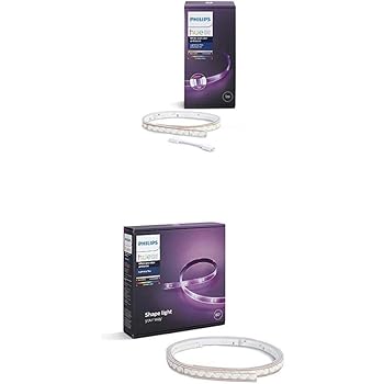 Philips Hue LightStrip Plus Set 3m, ultrahell, dimmbar, natürliches weißes Licht und bis zu 16 Millionen Farben, steuerbar via App, kompatibel mit Amazon Alexa (Echo, Echo Dot)