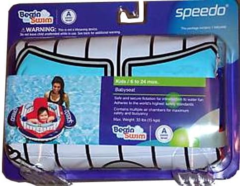 Speedo Begin To Swim Series Floating Device - Inflatable BABYSEAT with Multiple Air Chambers For Maximum Safety and Buoyancy