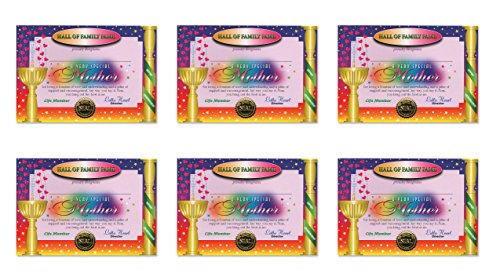 Beistle Very Special Mother Certificates, 5 by 7-Inch, 6-Pack