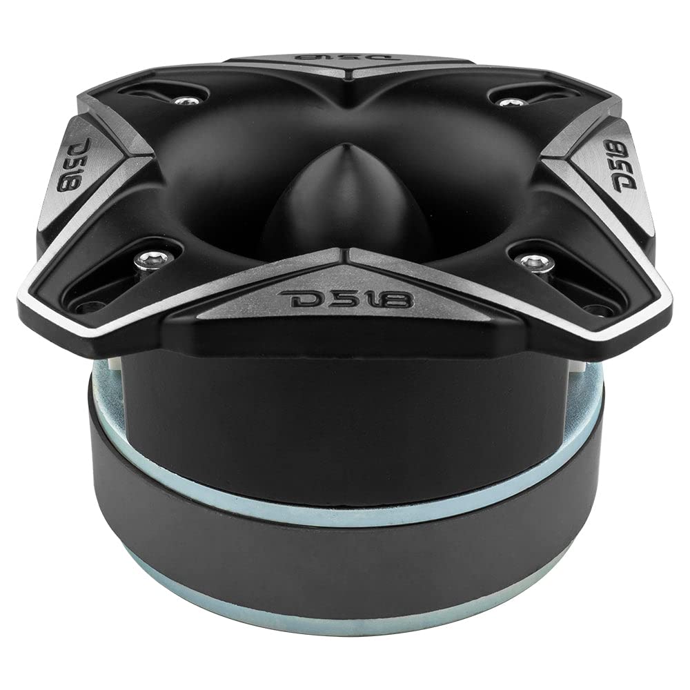 1 DS18 PRO-TWX3Ti Tweeter Super Bullet 9,7 x 9,7 cm, 250 vatios rms 500 vatios máximo, impedancia de 4 ohmios, sensibilidad SPL de 108 db, para Coches, 1 Pieza