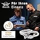 VIKING GEAR® echte Profi Handschellen aus gehärtetem Stahl in silber mit 2 Schlüsseln - Behördenqualität - Security Zubehör – Handschelle Sex - Handcuffs sex