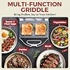 Prensa para panini mini de cerámica AshGlen, fabricante de sándwiches para desayuno, prensa para sándwiches, sandwichera eléctrica para 2 rebanadas, fabricante de sándwiches de queso gratinado, sandwichera eléctrica, tostador de sándwiches, recubrimiento de cerámica libre de PFAS, blanco 4