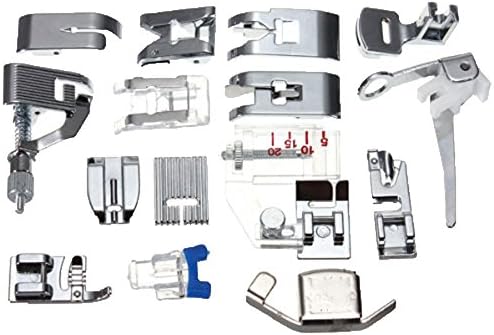 15pcs Presser Foot Feet For Janome Toyota Brother Singer Domestic Sewing Machine (15 pcs)