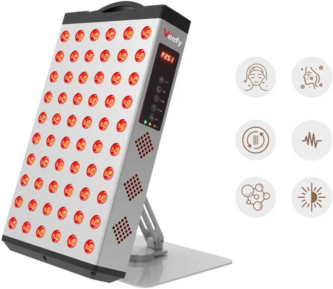 Red Light Therapy, 110W Dual Chip LED Device with Near-Infrared Light 660nm 850nm High Power Panel, Ideal for Body, Face, Recovery, Improve Sleep, Skin Health