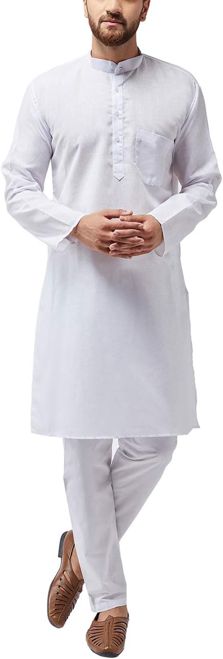 Sojanya (Since 1958 Men'S Cotton Blend Only Long Kurta