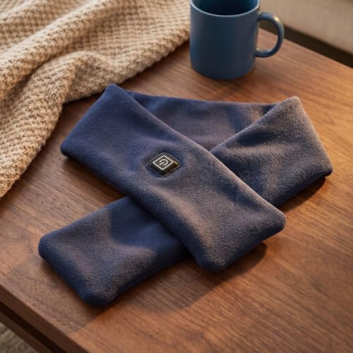 Heated Scarf for Women Heating Neck Warmer 3 Heat Setting Soft Fleece Scarf - image 5