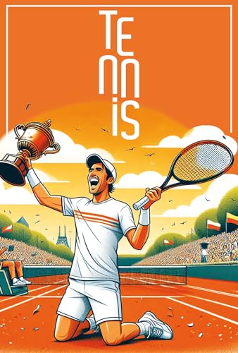 AFIE 69-1006 Tennis Card on Clay with Envelope 12 x 17.5 cm for Sports Sportsman Player Champion or Supporters - Image 2