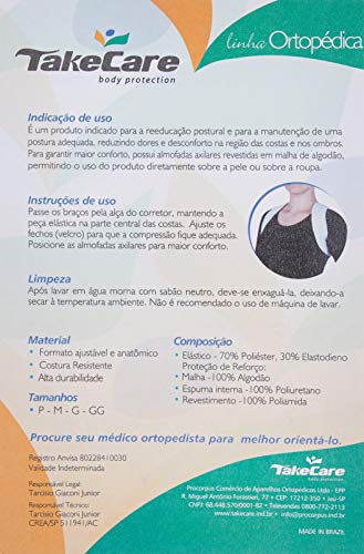 Corretor Postural em Oito G/Gg, Take Care