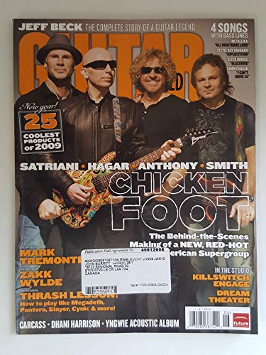 GUITAR WORLD JUNE 2009 vintage music magazine CHICKEN FOOT - SAMMY HAGAR