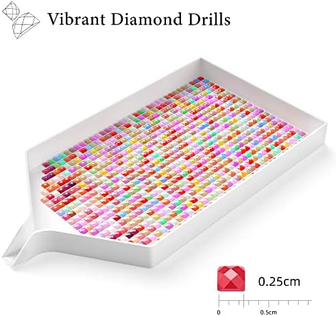 ARTDOT Diamond Painting Accessories, 445000 Pieces 445 Colors Square Beads for Diamond Art Kits Crafts Adults