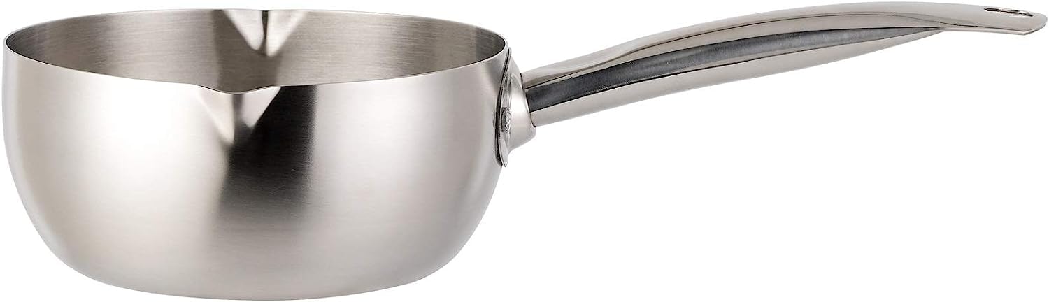 Antihaftbeschichteter Milchtopf, Kochtöpfe, Milchtopf mit Deckel, Milchtopf, Lebensmitteltopf aus Edelstahl, antihaftbeschichtet, gesund, antihaftbeschichtete Pfanne, leicht zu reinigen for das Kochen