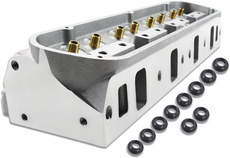 Aluminum Cylinder Head 185cc Intake 61cc Chamber Fits Ford Small Block 289 302 351W 5.0L V8 One Pair