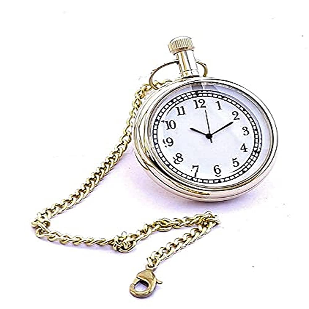 vintage collection Brass Pocket Watch VC79 (B09672VSY9) Amazon Price History, Amazon Price Tracker