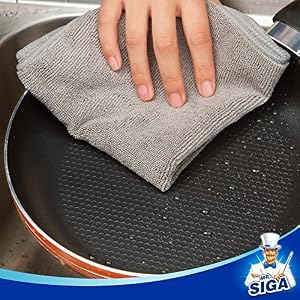 MR.SIGA Microfiber Cleaning Cloths, Streak Free Microfiber Towels, 12 Pack — photo 5 of 6