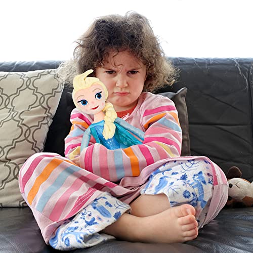 Ksopsdey Frozen Plüschtier Spielzeug, ELSA Plüschtier Anime Plüsch Flauschiges Plüschtier für Kinder Puppe Plüsch Geburtstag Weihnachten Geschenk