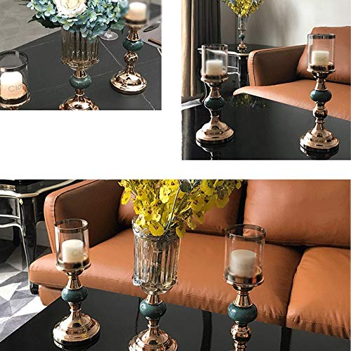 Acquire Ceramic Gold Plated Candlestick Wedding Candlestick Decoration Home Center Table Decoration (Size : 33Cm) #TOP4