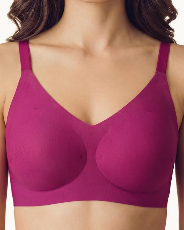 Image of Tweens Cotton Padded Bonded Bra for Women | Full Coverage Wire-Free Bra | Seamless No-Dig Comfort | Breathable Cotton | Elastic-Free Bottom Band & Side Wings | Pack of 1|