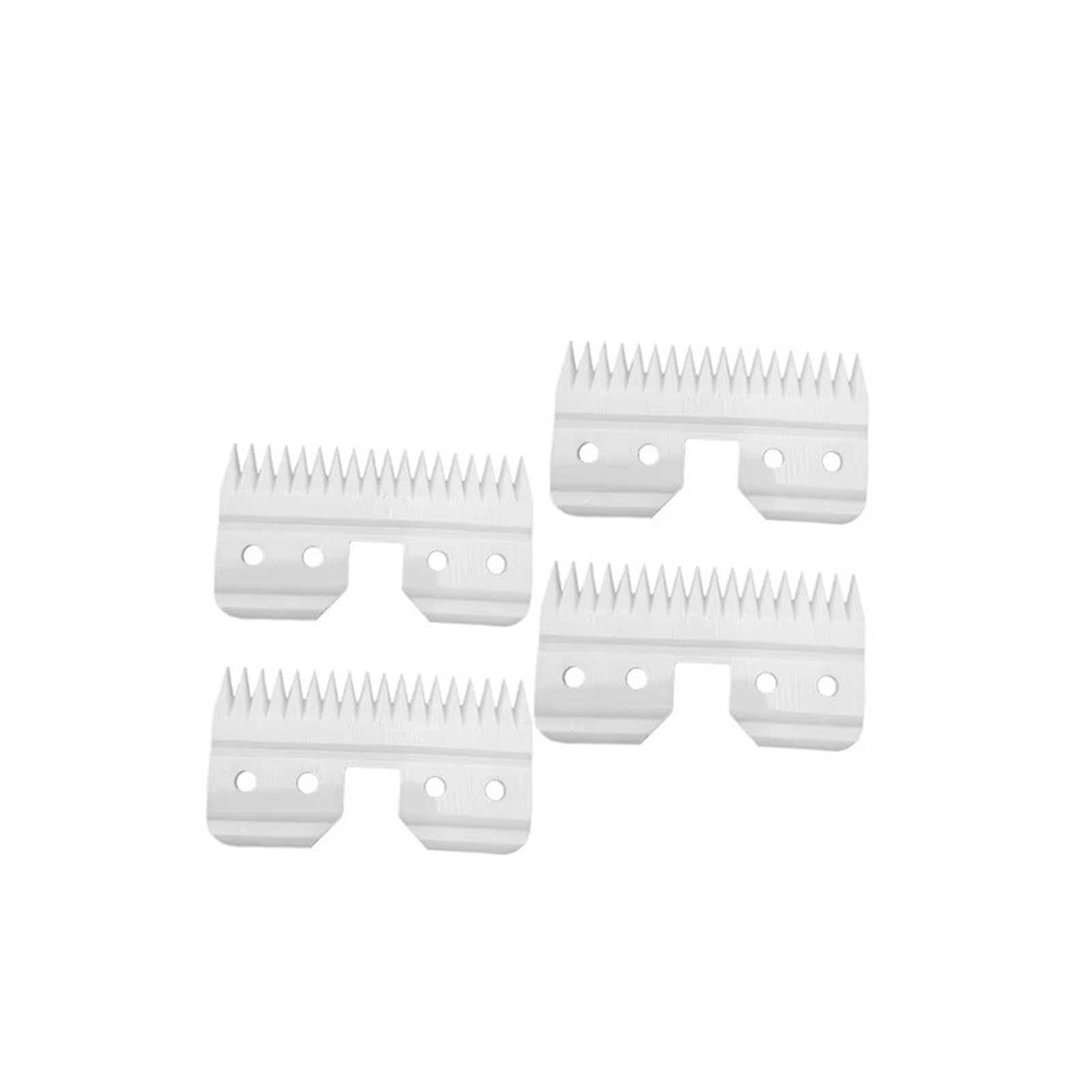 Compatible con Andis, Compatible con Oster, Compatible con Wahl, Cuchilla | Cuchilla Cortapelos Desmontable De Cerámica Blanca For Peluquería Canina, , , , Clippers(4pcs)