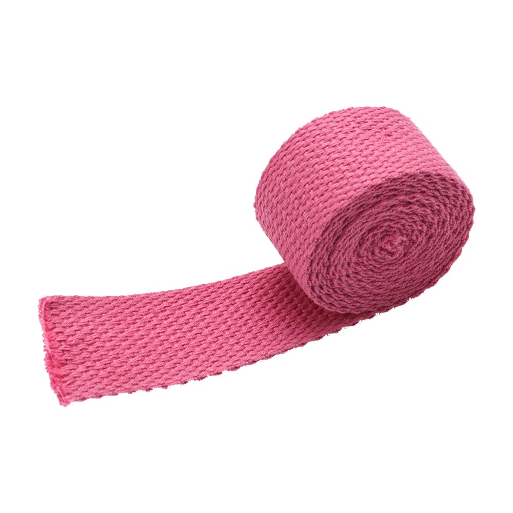 Ruban de biais rose en polyester tissé de 2cm, la qualité textile pour maroquinerie