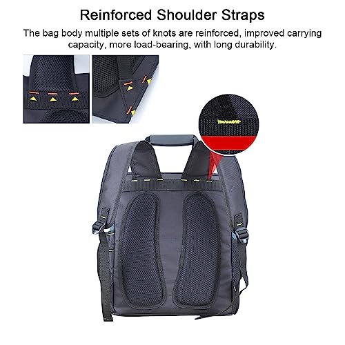 Sac à outils à col large robuste avec structure rigide en polyéthylène