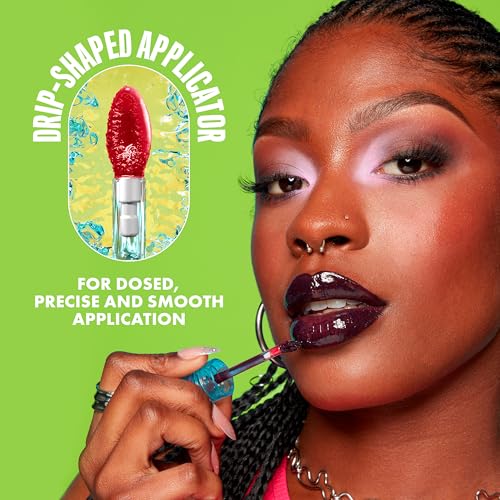 Nyx Professional Makeup Lip Gloss And Lip Stain, Lip Iv Hydrating Gloss Stain, Up To 12 Hour Hydration, High Pigment, Wet Shine Finish, Shade: Drippin' In Rose - 8
