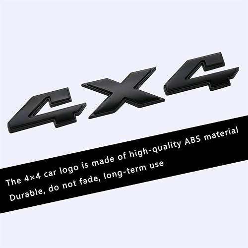 Miniatura 3 de Calcomanía de emblema de 4 x 4, calcomanía 3D para guardabarros, calcomanía de placa de identificación de emblema de 4 x 4, emblemas exteriores de