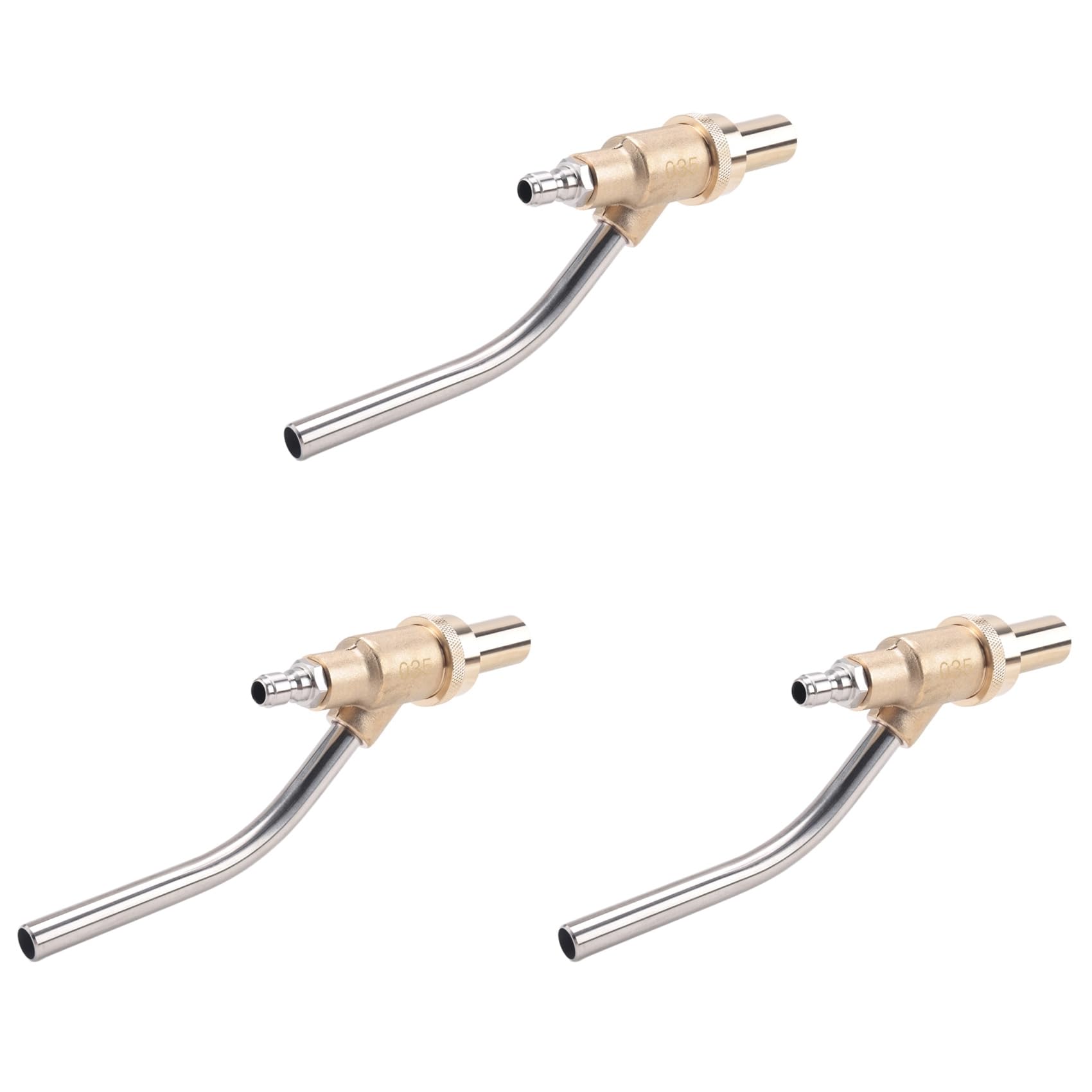 Jnchdghwa Golden Industrial Sandblasting Tool Nozzle, Wet Sandblasting Tool Accessories-3Pcs