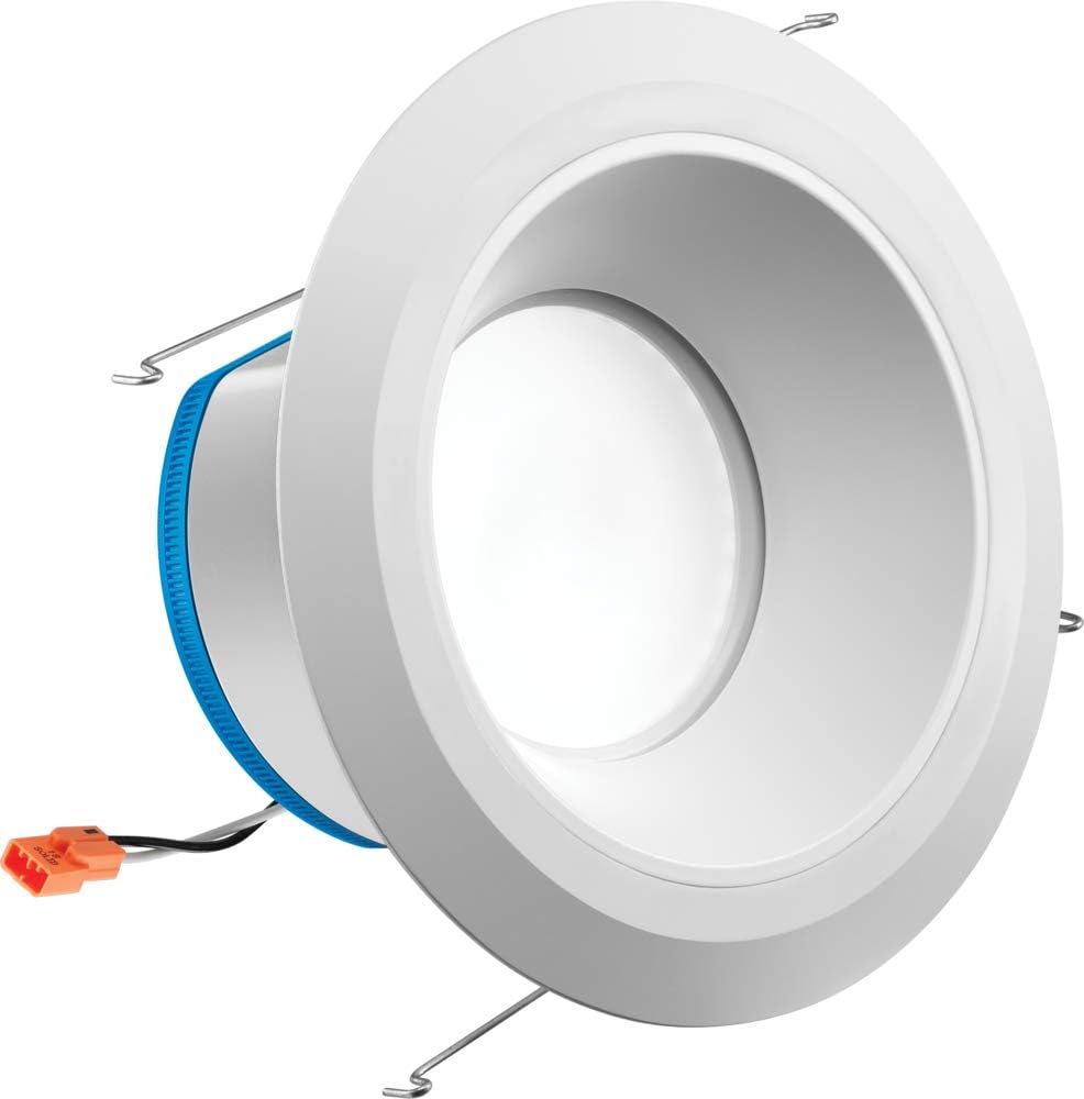 Juno Lighting 6-Inch Juno AI Smart Light Color Temperature Tunable LED Retrofit Recessed Downlight, Wi-Fi Capable, Alexa Compatible, 1000 Lumen, White