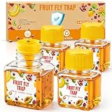 Fruchtfliegenfalle 4 Stück Fliegenfalle Innenbereich