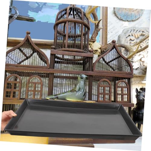 VICASKY Plateau de Cage Renforcé pour Animaux Bac de Remplacement Étanche et Adapté pour Cages à Oiseaux Chiens et Polyvalent Noir – vue 4