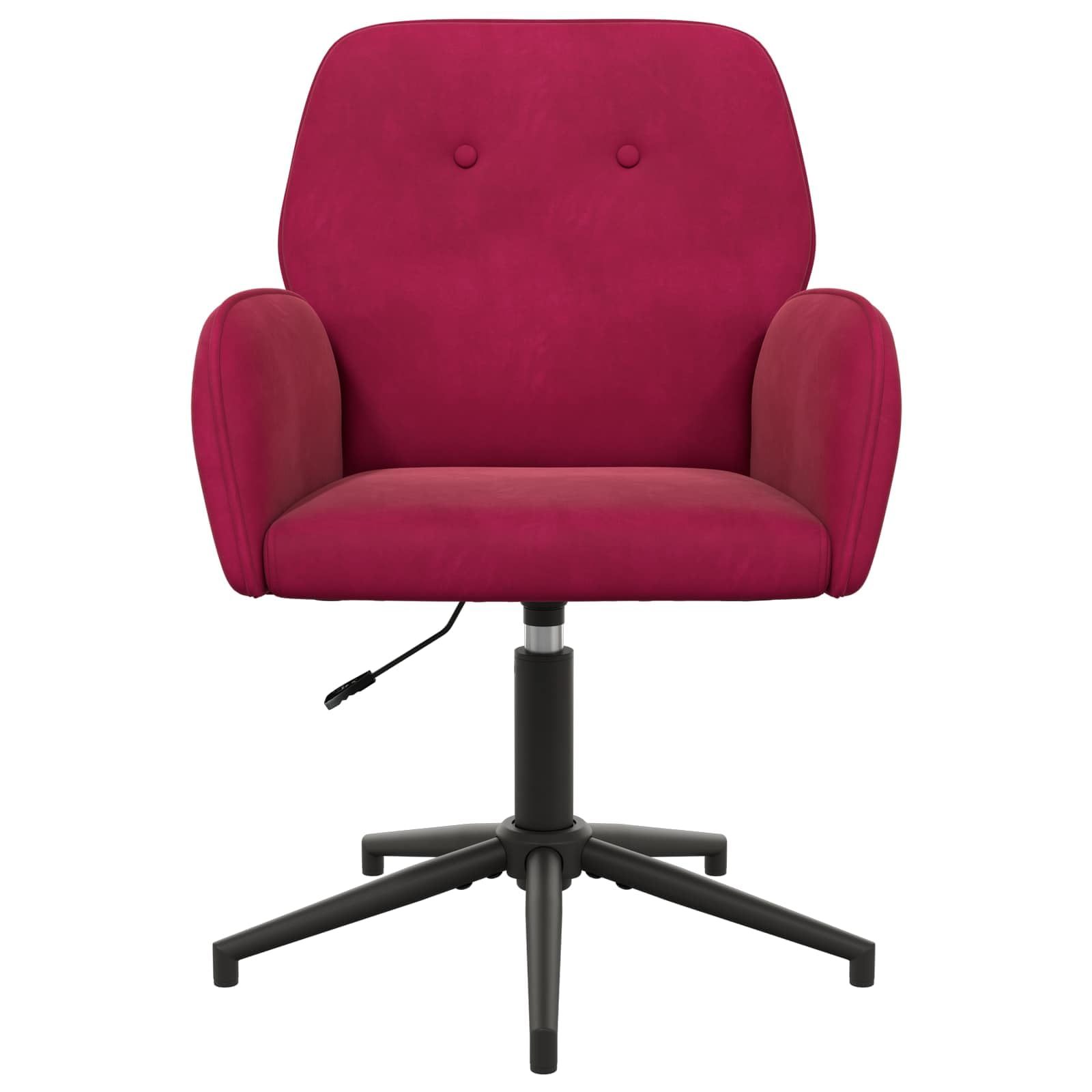 Sillas giratorias (4 unidades, 54 x 55 x 90 cm), color rojo vino