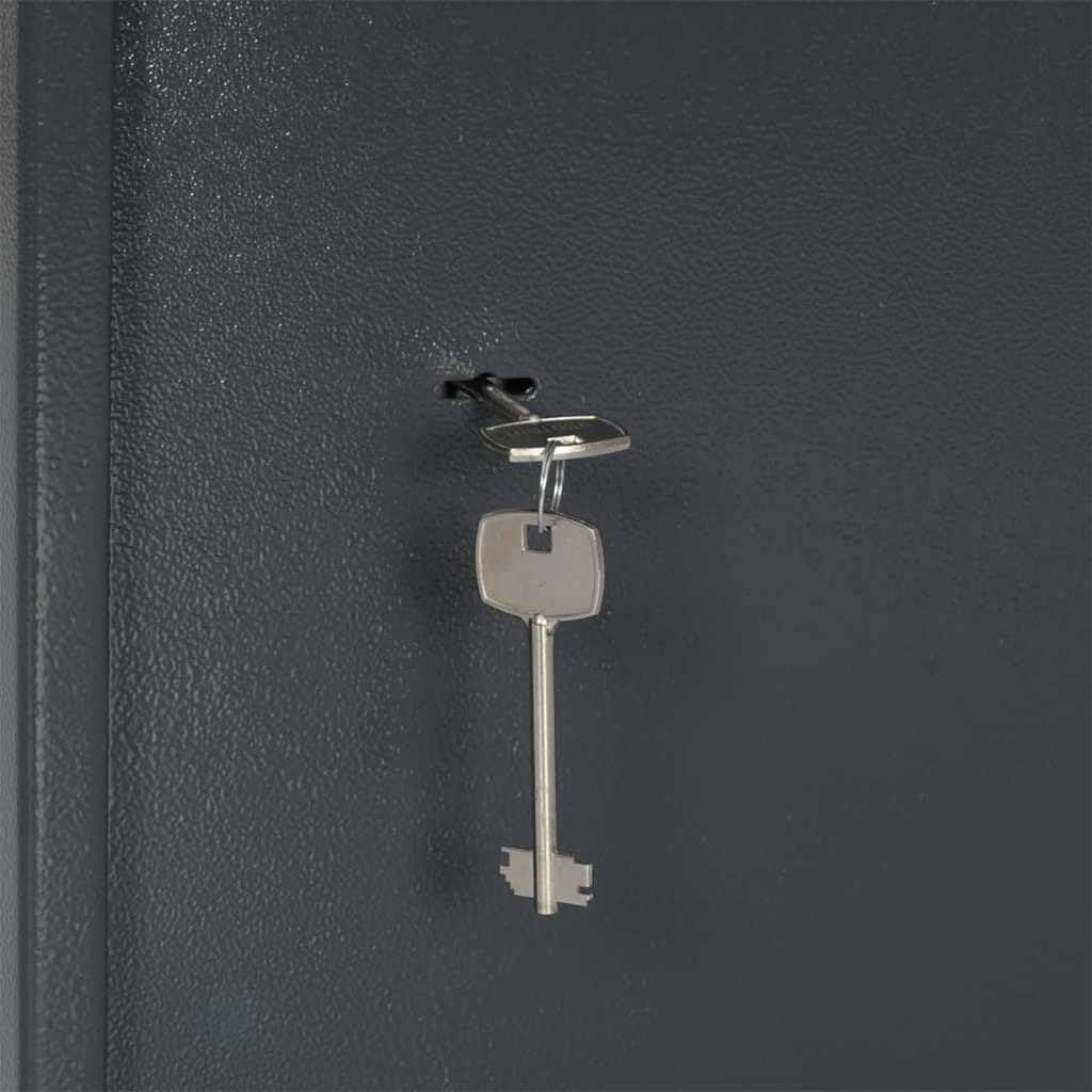 Caja Fuerte con Cerradura Gris Oscuro 35 x 31 x 50 cm Acero,Casa y jardín,Seguridad empresarial y del hogar,Cajas Fuertes,15.02kg-42011316