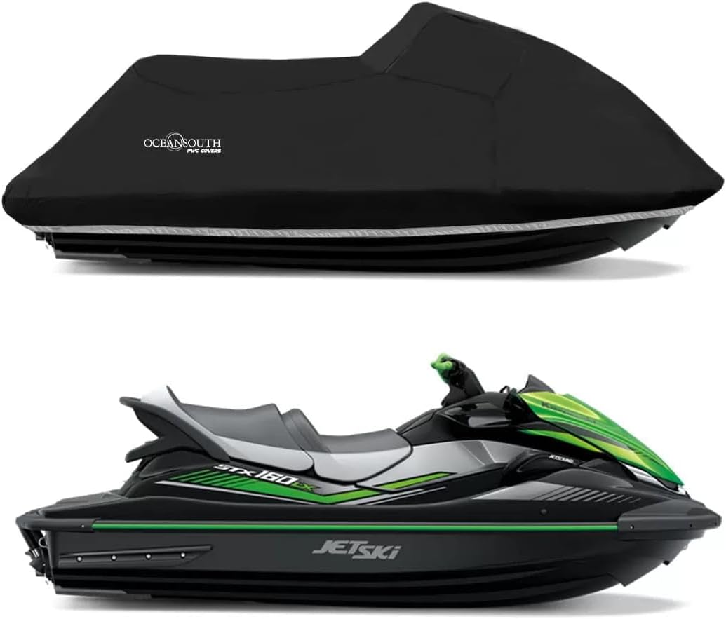 Oceansouth STX 160LX Jet Ski Cover – Custom Fit PWC Cover – Trailerable & Storage – Waterproof, UV Resistant, Breathable Marine Fabric