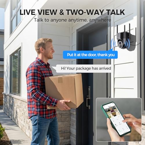 Solar Security Cameras Wireless Outdoor, 2K 360° View WiFi 3MP Security Cam - image 8