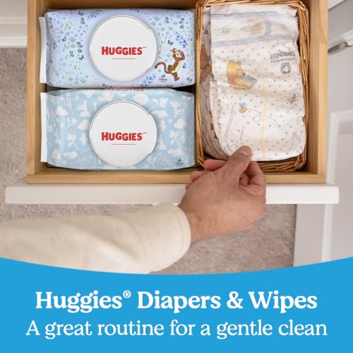 Huggies Natural Care Cucumber, Aloe & Vit E Baby Wipes, 3 Packs, 168 Wipes - image 8