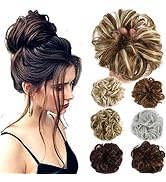 Hair Bun Extensions Wavy Curly Messy Donut Chignons Hair Piece Wig Hairpiece