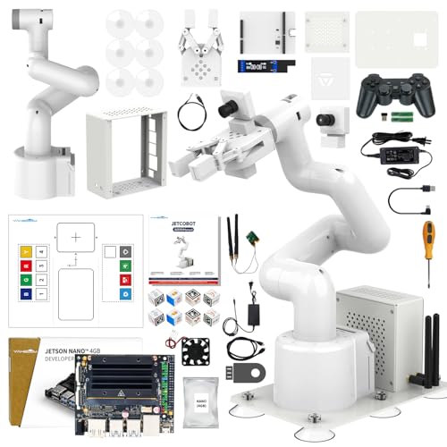 Image of Yahboom Jetson Nano 4GB Collaborative Robot Arm Programmable ROS OpenCV for Mechanical Engineers, 7Dof with Adaptive Gripper