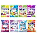 HI-CHEW Variety Mix, Pack of 8 Bags | 22 Flavors Including Yogurt Mix | Unique Fun Soft & Chewy Taffy Candy | Immensely Juicy Fruit Flavors | Individually Wrapped for Sharing