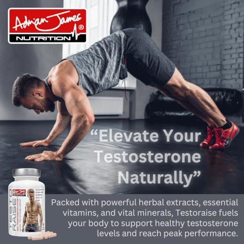 Adrian James Nutrition - Testoraise Testosterone Supplements for Men, Premium Grade Testosterone Booster with Ashwagandha, Maca Root, Fenugreek, Magnesium, Zinc, Boron, Vitamin D3 & E, 180 Capsules - Image 5
