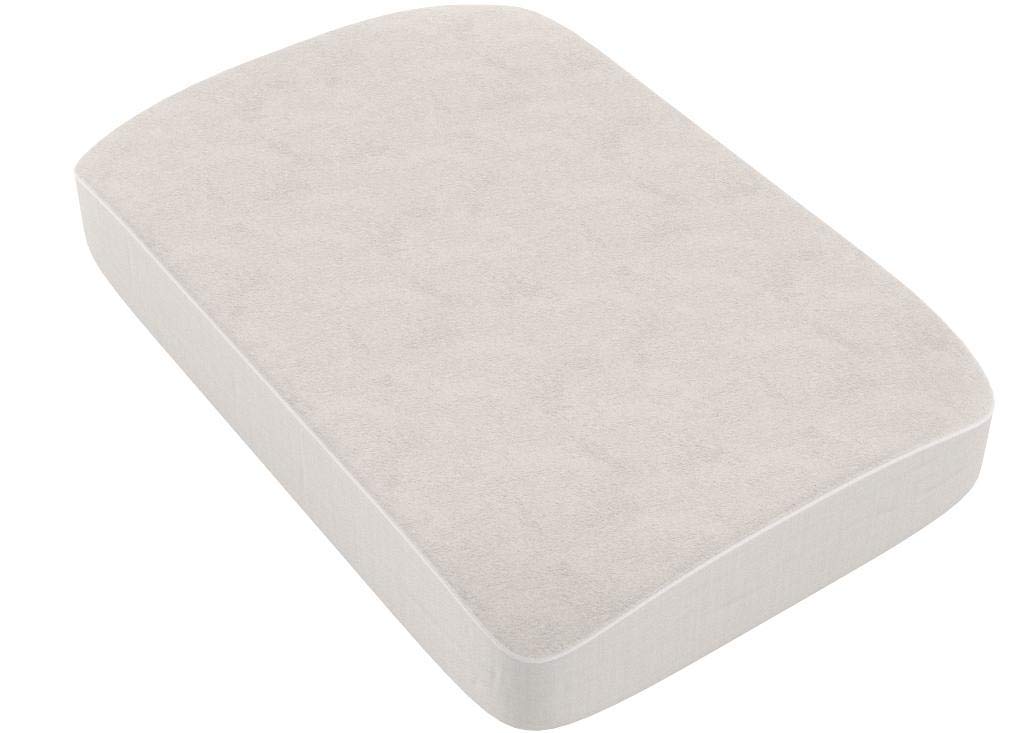 Coprimaterasso Regolabile Impermeabile 50x80 cm Bianco, 2 Pezzi