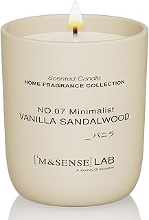 30+ Large Candle Holder Centerpiece Ideas That Wow Instantly 39 M&SENSE Natural Soy Candle| Vanilla Sandalwood | 5.3 oz | Minimalist Sce...
