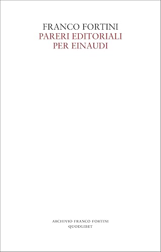 Pareri editoriali per Einaudi