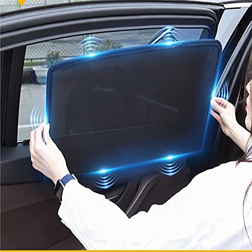 Car Sun Shade Sunshades for Hyundai IONIQ 2018-2023, Front Rear and Side Window Visor Blocking Uv Rays Reduce Glare