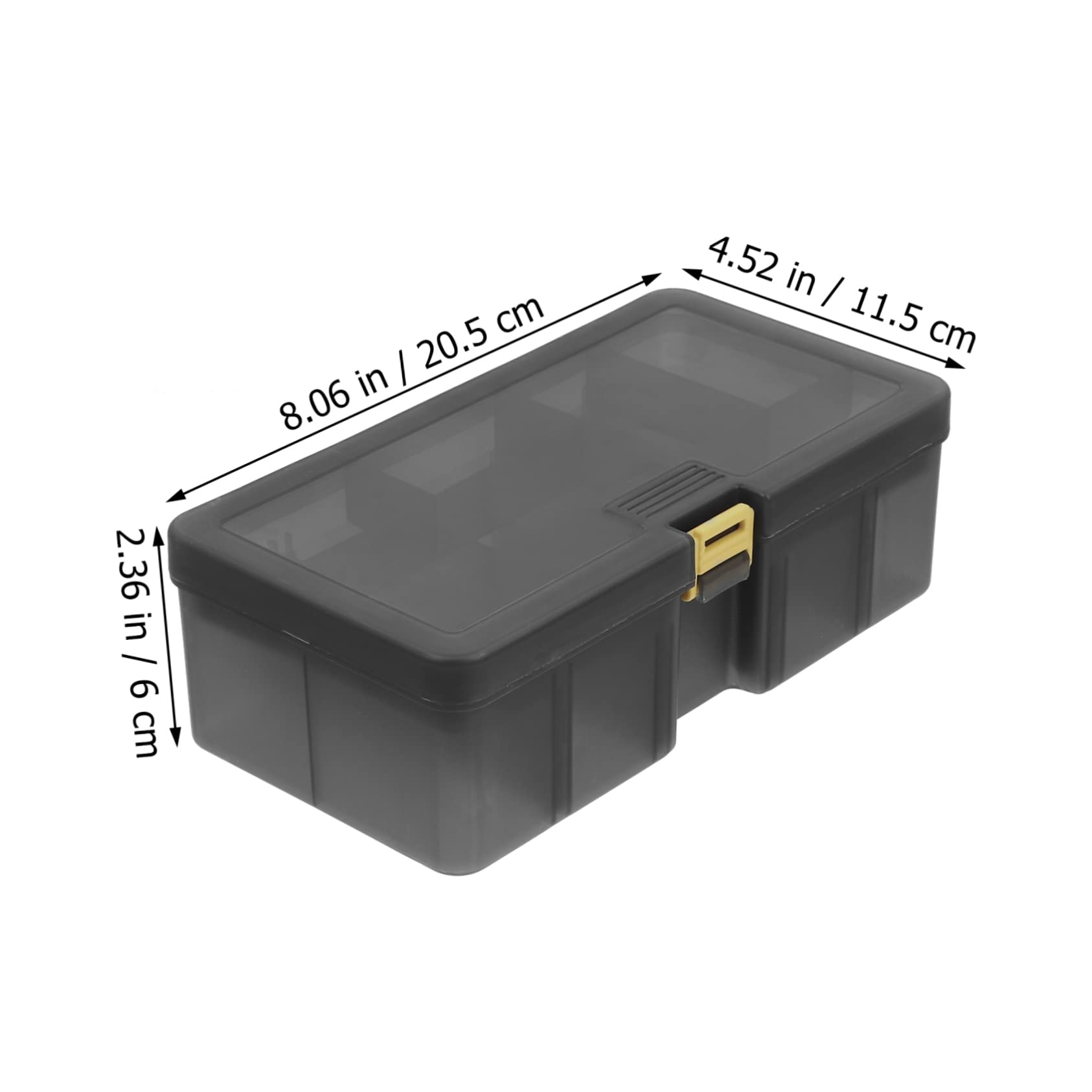 UKCOCO 1Pc Fishing Box with Removable Compartments Durable Fishing Bait Storage Container Versatile Organizer for Tackle and for Outdoor Fishing Activities