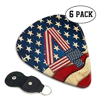 Lot de 6 médiators drapeau patriotique pour guitare acoustique, guitare électrique, basse, ukulélé – fins, moyens et… - Les Beatles, Paul McCartney, John Lennon, RIngo Starr, George Harrison Lot de 6 médiators drapeau patriotique pour guitare acoustique, guitare électrique, basse, ukulélé - fins, moyens et… – Image 2
