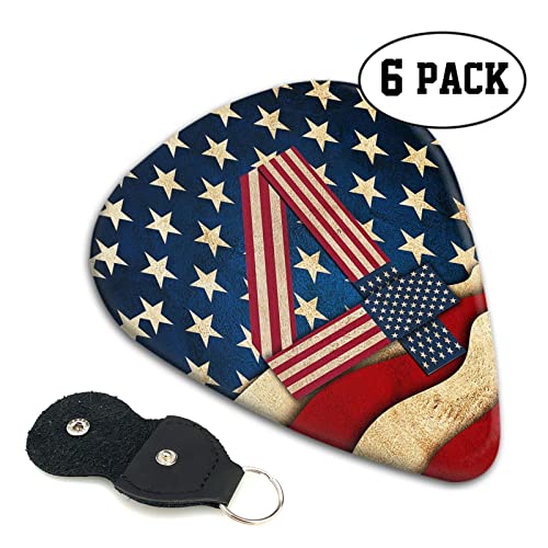 Lot de 6 médiators drapeau patriotique pour guitare acoustique, guitare électrique, basse, ukulélé – fins, moyens et… - Les Beatles, Paul McCartney, John Lennon, RIngo Starr, George Harrison Lot de 6 médiators drapeau patriotique pour guitare acoustique, guitare électrique, basse, ukulélé - fins, moyens et… – Image 3
