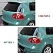 Car Rear Light Cover Trims ABS Gloss Tailight Rear Bulb Eyelids Covers Fits for VW for Golf 5 for GTI R32 Tail Light Eye Lid Covers Rear Tail Light Guard